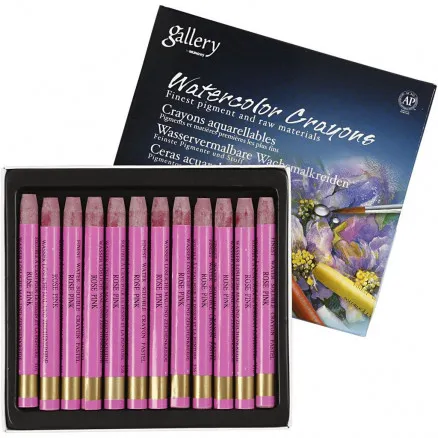 Gallery Akvarelli, raikas pinkki (316), P: 9,3 cm, 12 kpl / 1 pkt.